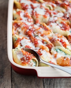 Spinach and Prosciutto Stuffed Shells