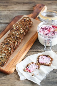 cherry creme fraiche crackers