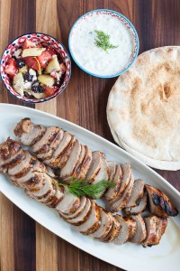Greek-Marinated Pork Tenderloin with Tzatziki