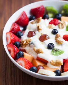 Fruit, Nut, Honey Yogurt Bowl
