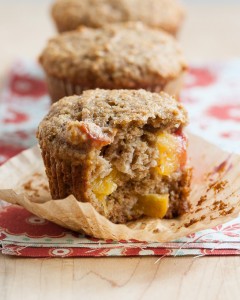 Nectarine Oat Barn Muffins