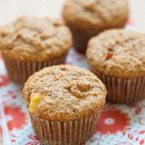 Nectarine Oat Bran Muffins