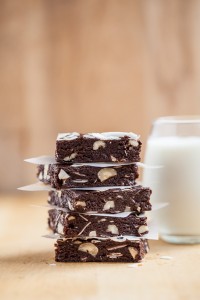 Toasted Coconut Mocha Hazelnut Raw Brownies | Gather & Dine