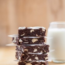 Toasted Coconut Mocha Hazelnut Raw Brownies | Gather & Dine