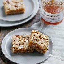 Apricot Almond Shortbread Bars | Gather & Dine