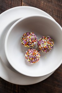 Rainbow Sprinkle Energy Bites