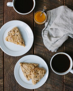 Whole Wheat Apricot Scones {with Oats and Flax} | Gather & Dine