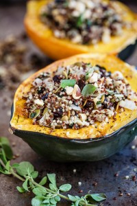 Quinoa Stuffed Acorn Squash | Gather & Dine
