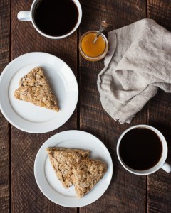 Whole Wheat Apricot Scones {with Oats and Flax} | Gather & Dine