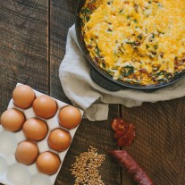 Barley Chorizo Skillet Pie | Gather & Dine