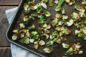 Crispy Brussel Sprout Chips | Gather & Dine