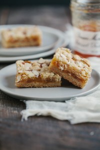 Apricot Almond Shortbread Bars | Gather & Dine