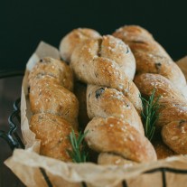 Olive and Rosemary Breadstick Twists