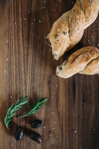 Olive and Rosemary Breadstick Twists