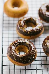 Pistachio Almond Baked Donuts | Gather & Dine
