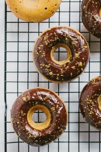 Pistachio Almond Baked Donuts | Gather & Dine
