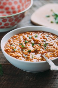 Tomato Saffron Mixed Grains Soup | Gather & Dine