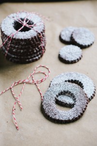 Peppermint Cacao Nib Shortbread Cookies | Gather & Dine