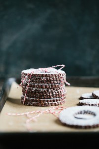 Peppermint Cacao Nib Shortbread Cookies | Gather & Dine