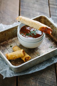 Chicken and Green Olive Taquitos