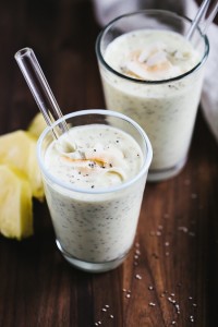 Pineapple Coconut Chia Shake | Gather & Dine