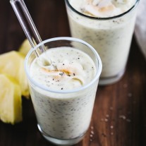 Pineapple Coconut Chia Shake | Gather & Dine