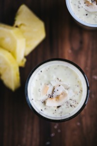 Pineapple Coconut Chia Shakes | Gather & Dine