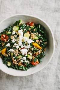 Roasted Tomatoes and Greens with Shallot Vinaigrette