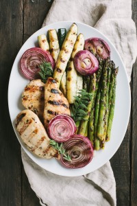 Summer Italian Orzo Salad with Grilled Marinated Vegetables and Chicken | Gather & Dine