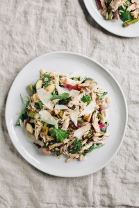 Summer Italian Orzo Salad with Grilled Marinated Vegetables and Chicken | Gather & Dine