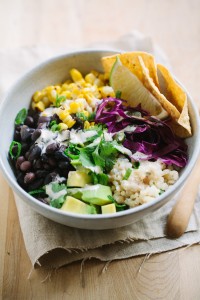 Southwestern Rice Bowls with Chipotle Ranch Dressing