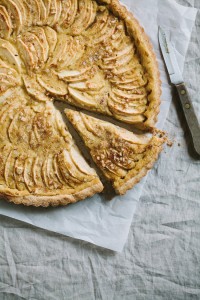 Apple Calvados Custard Tart
