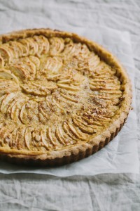Apple Calvados Custard Tart