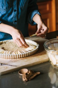 Apple Calvados Custard Tart