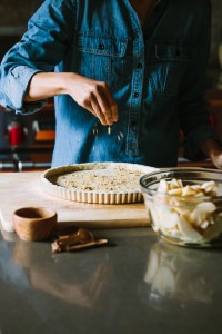 Apple Calvados Custard Tart