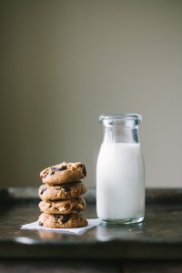 Dark Chocolate Chunk Spelt Cookies with Hazelnuts and Cherries