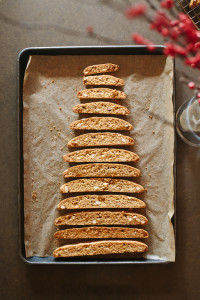 Almond Biscotti Christmas Tree