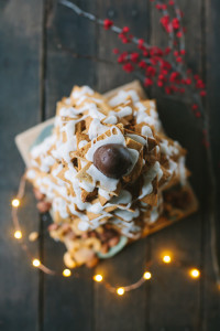 Almond Biscotti Christmas Tree