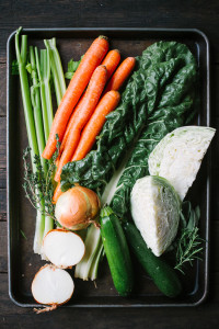 Cannellini Vegetable Soup with Parmesan Toasts