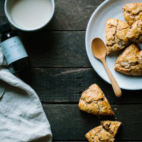 Chai Spice Scones with Dark Chocolate