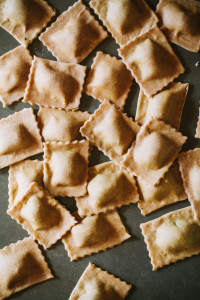 Kale Pesto Spelt Ravioli