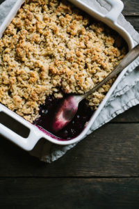 Blueberry Almond Breakfast Crisp