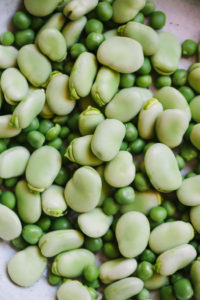 Farro Salad with Fava Beans and English Peas