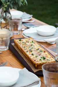 Prosciutto Leek Quiche in a Sunflower Kernel Crust