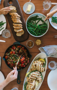 Caponata with Grilled Rosemary Chicken