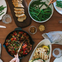 Caponata with Grilled Rosemary Chicken