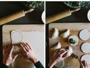 Puff Pastry Empanadas with Greens and Olives