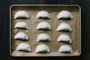 Puff Pastry Empanadas with Greens and Olives