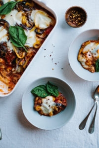 Sausage Pepper Polenta Bake
