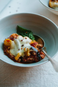 Sausage Pepper Polenta Bake